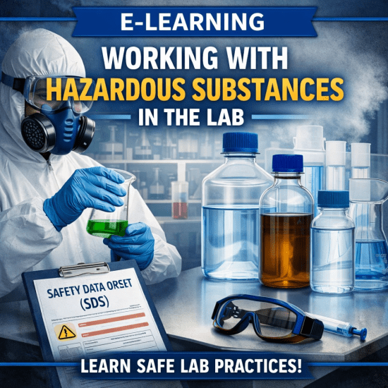 E-learning Working with hazardous substances in the lab (English)